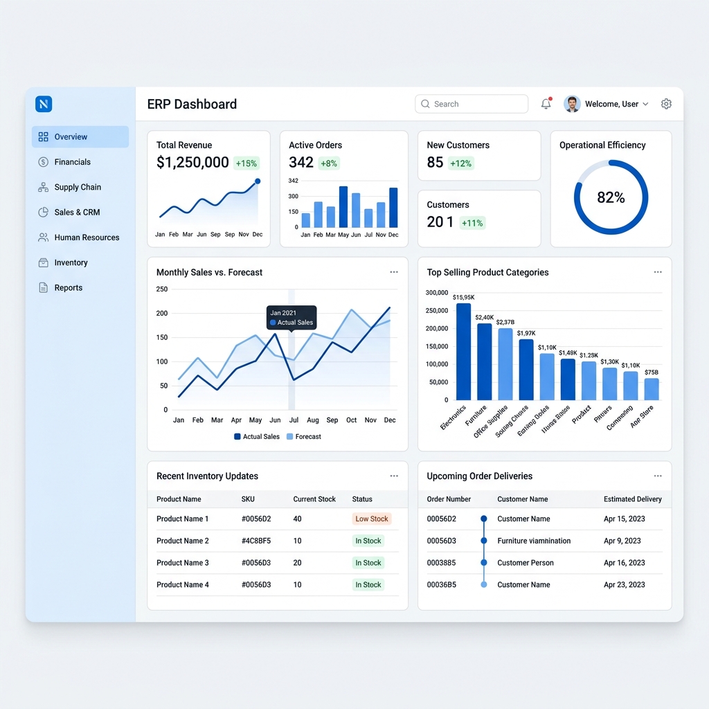 LeadingERP Dashboard