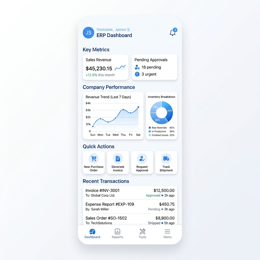 LeadingERP Mobile App